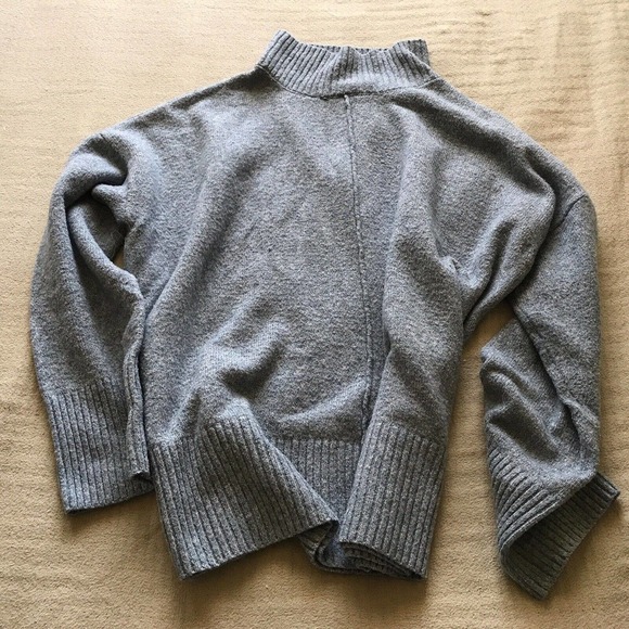 Pink Rose Sweater Blue Pullover High Neck SzXL Pre-Owned - Picture 2 of 10